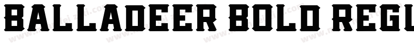 Balladeer Bold Regul字体转换